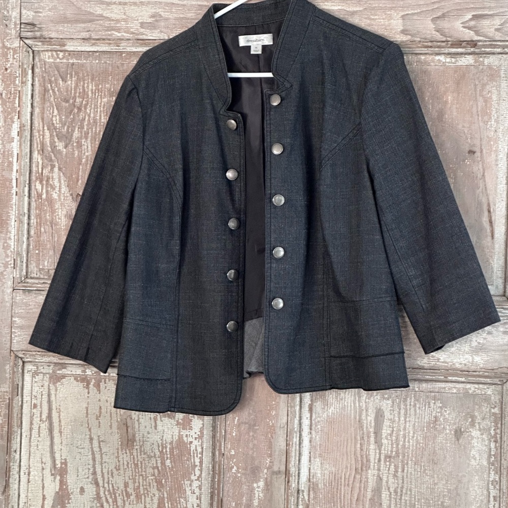 Dress Barn Women's Denim Button-Up Jacket